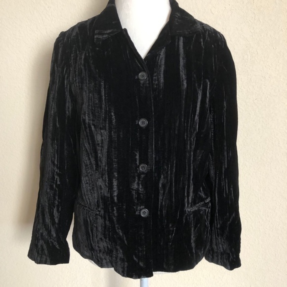 Coldwater Creek  Crushed Velvet Jacket Stunning